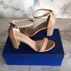 *WORN ONCE* Stuart Weitzman Nearlynude Block Heel // Sz 6